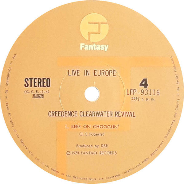 Creedence Clearwater Revival - Live In Europe (Vinyl, LP, Album, St...