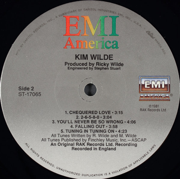 Kim Wilde - Kim Wilde (Vinyl, LP, Album) Good Plus (G+) / Very Good Plus (VG+)
