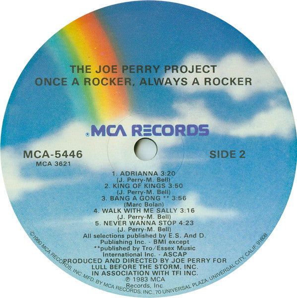 The Joe Perry Project - Once A Rocker, Always A Rocker (Vinyl, LP, Album) Very Good Plus (VG+) / Very Good (VG)