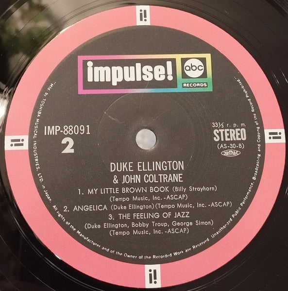 Duke Ellington - Duke Ellington & John Coltrane (Vinyl, LP, Album, Reissue, Stereo) Very Good Plus (VG+) / Very Good (VG)