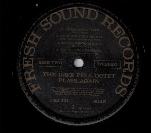 Dave Pell Octet - The Dave Pell Octet Plays Again (Vinyl, LP, Album) Very Good Plus (VG+) / Very Good (VG)
