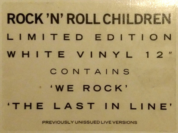 Dio (2) - Rock 'N' Roll Children (Vinyl, 12", Single, Limited Edition) Very Good (VG) / Good Plus (G+)