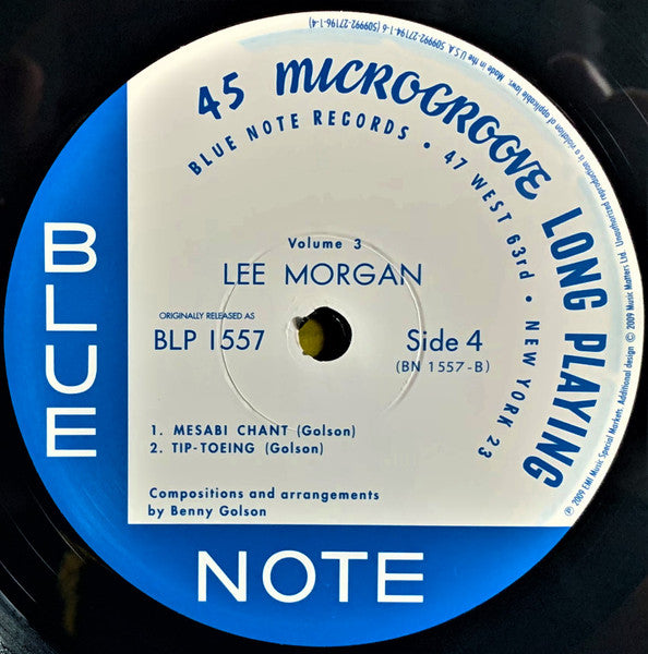 Lee Morgan - Volume 3 (2xVinyl, 12", 45 RPM, Album, Limited Edition, Numbered, Reissue, Mono) Very Good Plus (VG+) / Near Mint (NM or M-)