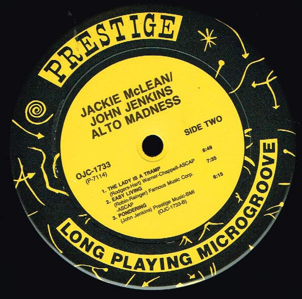 Jackie McLean - Alto Madness (Vinyl, LP, Album, Reissue, Stereo)