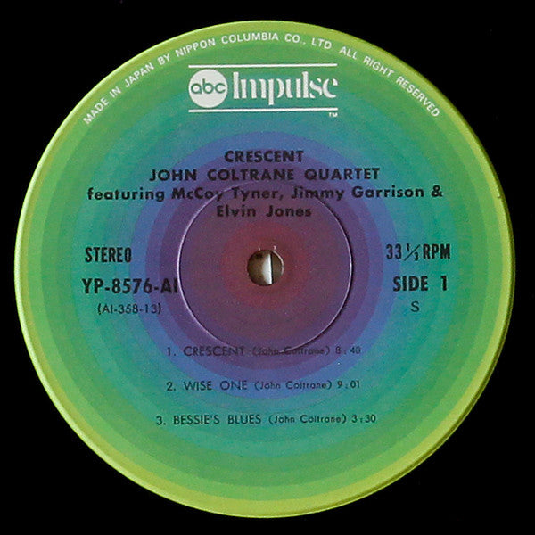 The John Coltrane Quartet - Crescent (Vinyl, LP, Album, Reissue, Stereo) Very Good Plus (VG+) / Very Good Plus (VG+)
