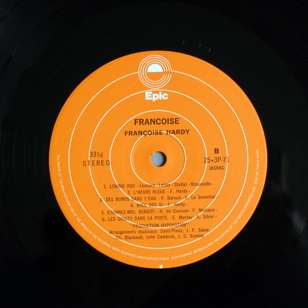 Françoise Hardy - Françoise = フランソワーズ (Vinyl, LP, Compilation, Reissue, Stereo) Very Good Plus (VG+) / Good Plus (G+)
