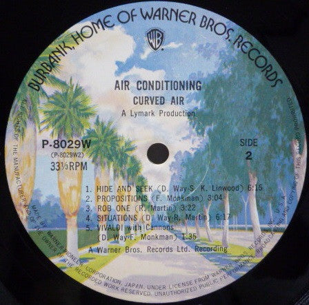 Curved Air - Airconditioning (Vinyl, LP, Album, Stereo) Near Mint (NM or M-) / Very Good (VG)