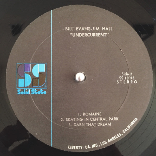Bill Evans - Undercurrent (Vinyl, LP, Album, Stereo, Reissue) Very Good Plus (VG+) / Very Good (VG)