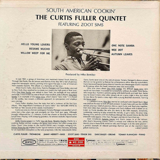 Curtis Fuller's Quintet - South American Cookin' (Vinyl, LP, Album, Reissue, Stereo) Very Good Plus (VG+) / Good Plus (G+)