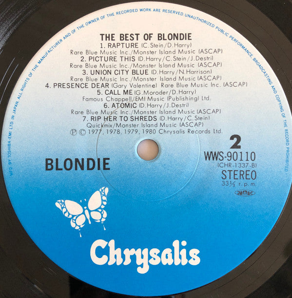 Blondie - The Best Of Blondie (Vinyl, LP, Compilation)