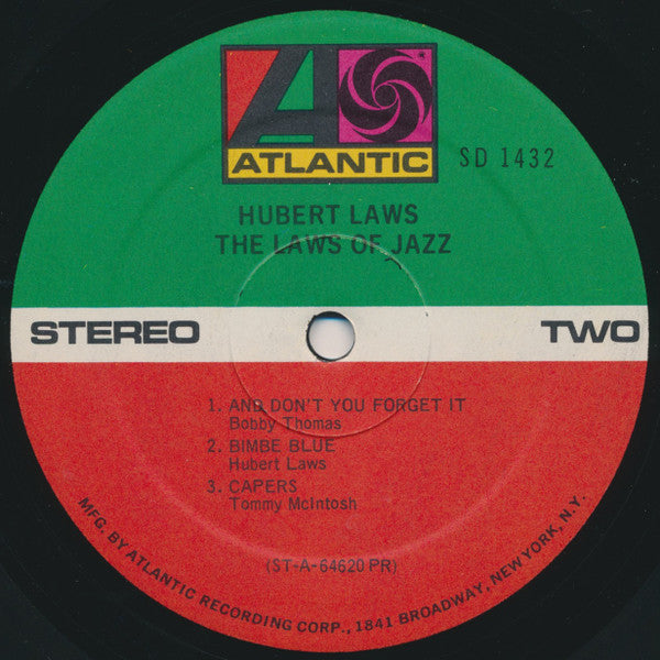 Hubert Laws - The Laws Of Jazz (Vinyl, LP, Album, Reissue, Stereo) Good Plus (G+) / Good Plus (G+)