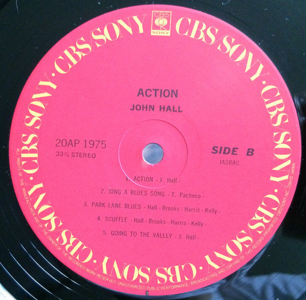 John Joseph Hall - Action (Vinyl, LP, Album, Reissue) Very Good (VG) / Good Plus (G+)