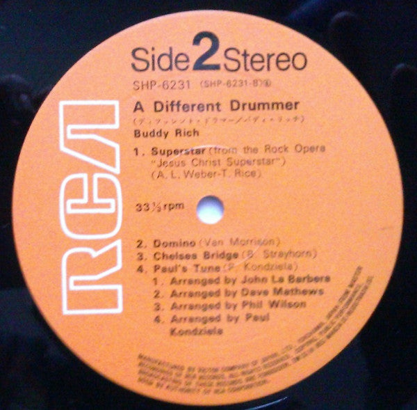 Buddy Rich - A Different Drummer (Vinyl, LP, Album)