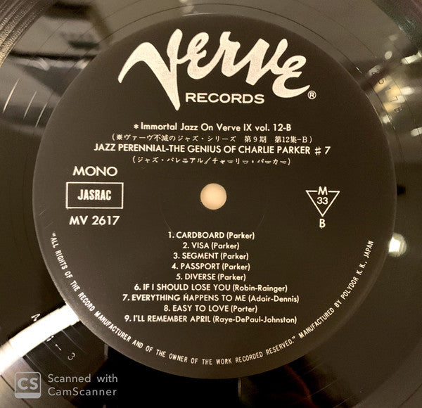 Charlie Parker - Jazz Perennial (Vinyl, LP, Album, Reissue, Mono) Very Good Plus (VG+) / Good Plus (G+)