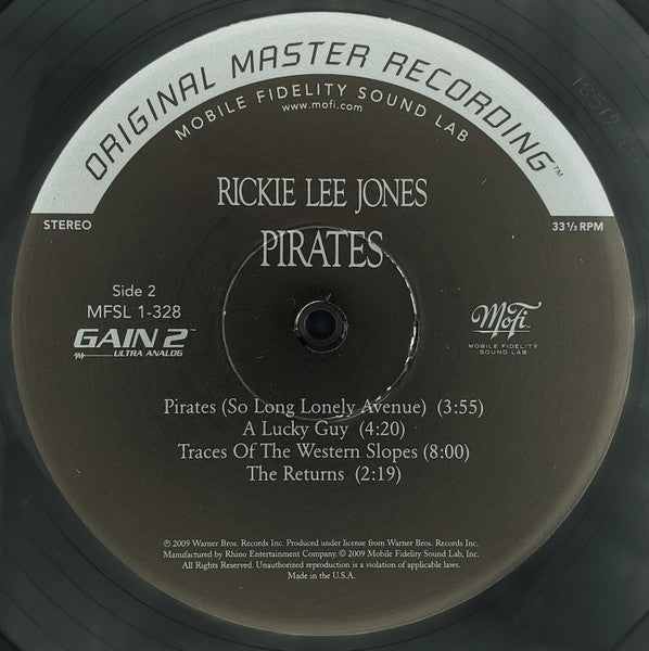 Rickie Lee Jones - Pirates (Vinyl, LP, Album, Limited Edition, Numbered, Reissue, Remastered, Special Edition, Stereo) Very Good (VG) / Very Good (VG)