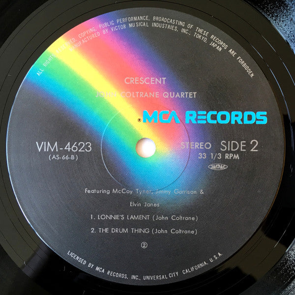 The John Coltrane Quartet - Crescent (Vinyl, LP, Album, Reissue, Stereo) Very Good Plus (VG+) / Very Good Plus (VG+)