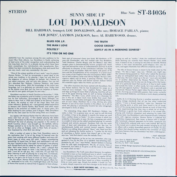 Lou Donaldson - Sunny Side Up (Vinyl, LP, Album, Limited Edition, R...