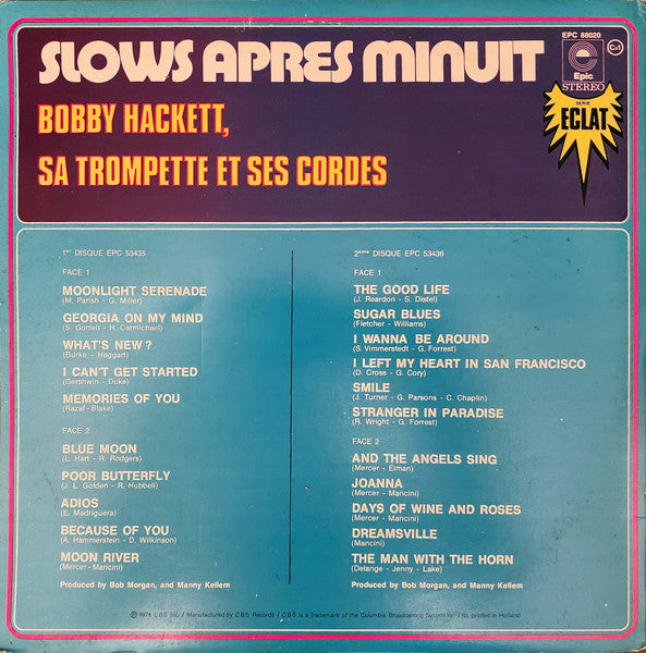 Bobby Hackett - After Midnight Ballads (2xVinyl, LP) Very Good Plus (VG+) / Very Good (VG)