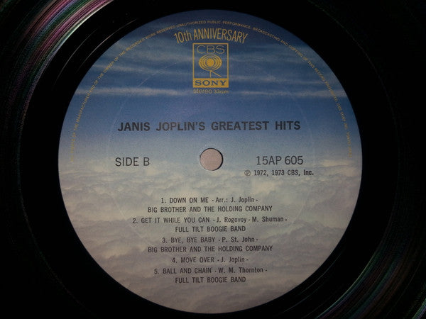 Janis Joplin - Janis Joplin's Greatest Hits (Vinyl, LP, Compilation...