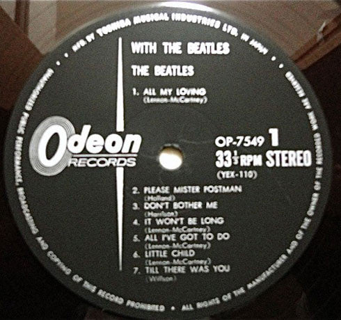 The Beatles - With The Beatles (Vinyl, LP, Album, Stereo, Reissue) Very Good (VG) / Good Plus (G+)