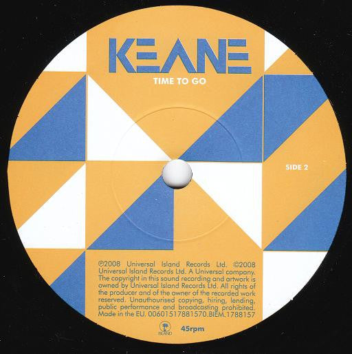 Keane - The Lovers Are Losing (Vinyl, 7", 45 RPM, Single) Very Good Plus (VG+) / Very Good Plus (VG+)