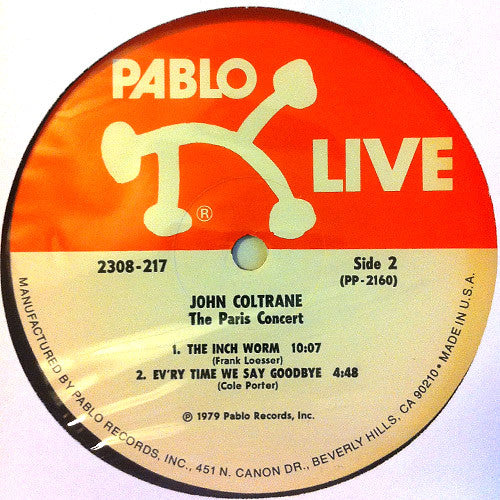 John Coltrane - The Paris Concert (Vinyl, LP, Album)