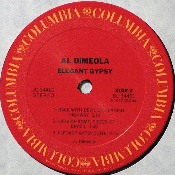 Al Di Meola - Elegant Gypsy (Vinyl, LP, Album, Reissue)