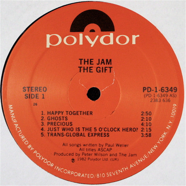 The Jam - The Gift (Vinyl, LP, Album, Stereo) Very Good (VG) / Good Plus (G+)