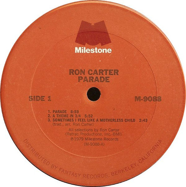 Ron Carter - Parade (Vinyl, LP, Album, Stereo) Good Plus (G+) / Fair (F)