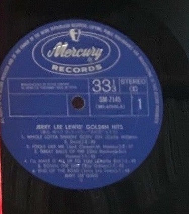 Jerry Lee Lewis - The Golden Hits Of Jerry Lee Lewis (Vinyl, LP, Album, Stereo) Good Plus (G+) / Very Good (VG)