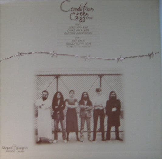 Condition Green - '83 Live (Vinyl, LP, Album, Stereo) Very Good Plus (VG+) / Very Good Plus (VG+)