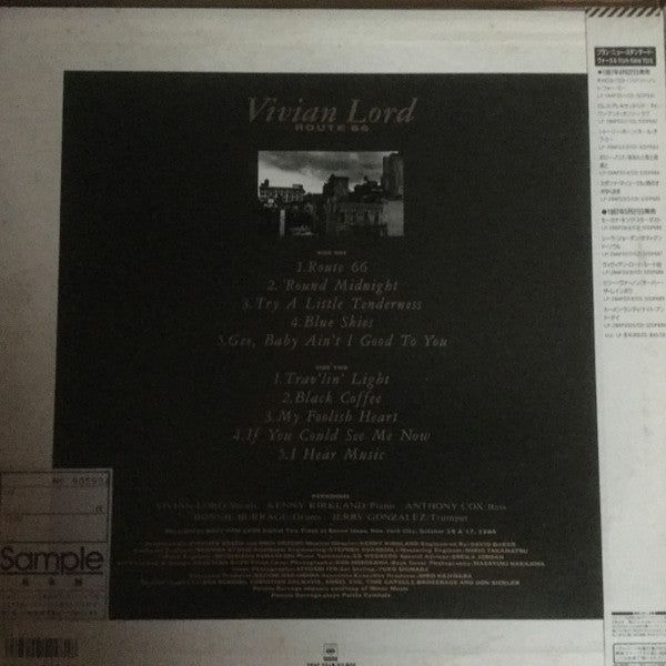 Vivian Lord - Route 66 (Vinyl, LP, Album, Promo, Stereo) Very Good Plus (VG+) / Very Good Plus (VG+)