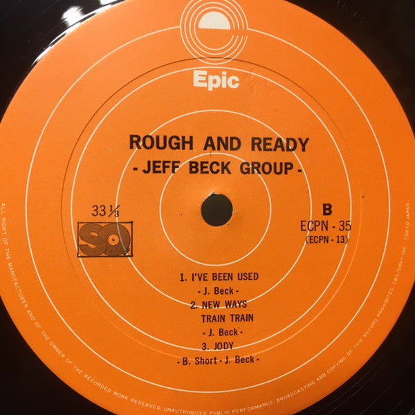 Jeff Beck Group - Rough And Ready (Vinyl, LP, Album, Reissue, Quadraphonic) Very Good Plus (VG+) / Very Good Plus (VG+)