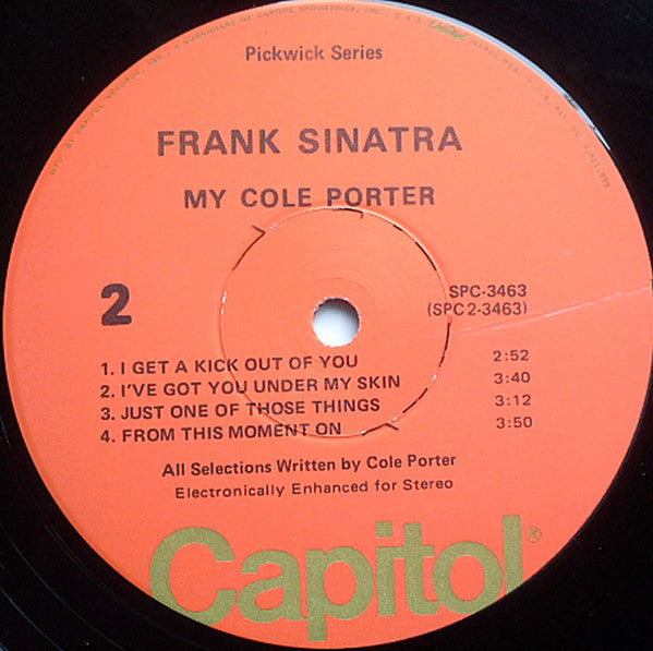 Frank Sinatra - My Cole Porter (Vinyl, LP, Compilation, Stereo) Very Good (VG) / Good Plus (G+)