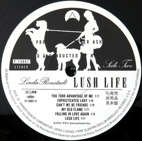 Linda Ronstadt - Lush Life (Vinyl, LP, Album, Promo) Very Good Plus (VG+) / Very Good (VG)