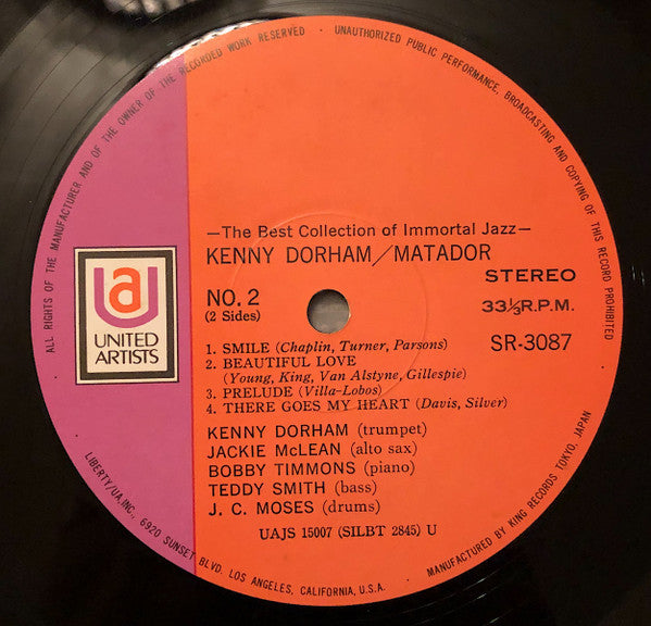 Kenny Dorham - Matador (Vinyl, LP, Album, Reissue, Stereo)