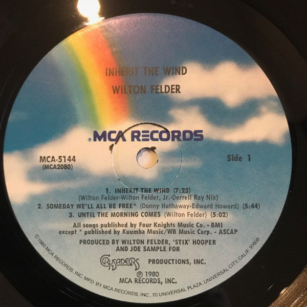 Wilton Felder - Inherit The Wind (Vinyl, LP, Album) Very Good (VG) / Very Good Plus (VG+)