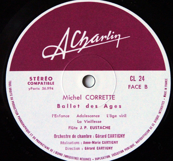 Michel Corrette - Le Ballet Des Ages, 2e Concerto De Noëls, Le Phénix, Carillon Des Morts (Vinyl, LP, Stereo) Very Good (VG) / Very Good (VG)