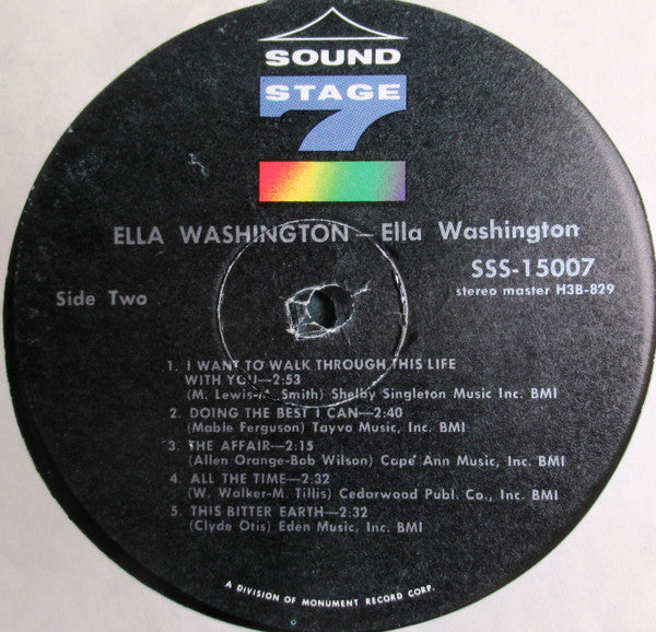 Ella Washington - Ella Washington (Vinyl, LP, Album, Stereo) Very Good Plus (VG+) / Very Good (VG)