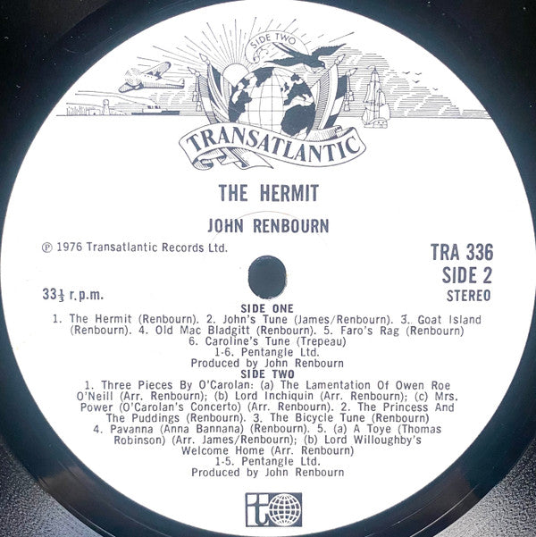 John Renbourn - The Hermit (Vinyl, LP, Album) Very Good Plus (VG+) / Good Plus (G+)