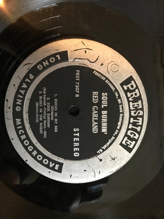 Red Garland - Soul Burnin' (Vinyl, LP, Album, Stereo) Good Plus (G+) / Good Plus (G+)