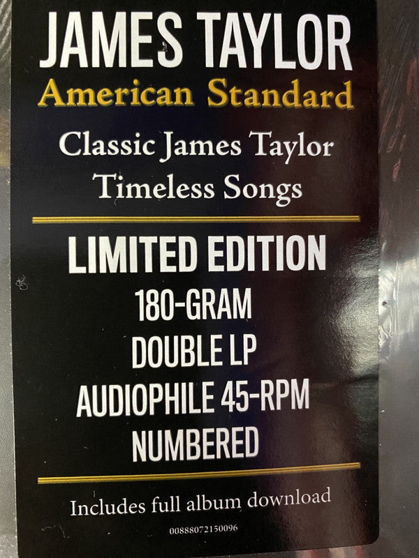 James Taylor (2) - American Standard (2xVinyl, LP, 45 RPM, Album, Limited Edition, Numbered) Very Good (VG) / Very Good Plus (VG+)