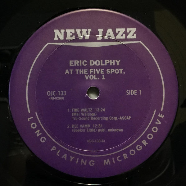 Eric Dolphy - At The Five Spot, Volume 1 (Vinyl, LP, Album, Reissue) Good Plus (G+) / Very Good Plus (VG+)