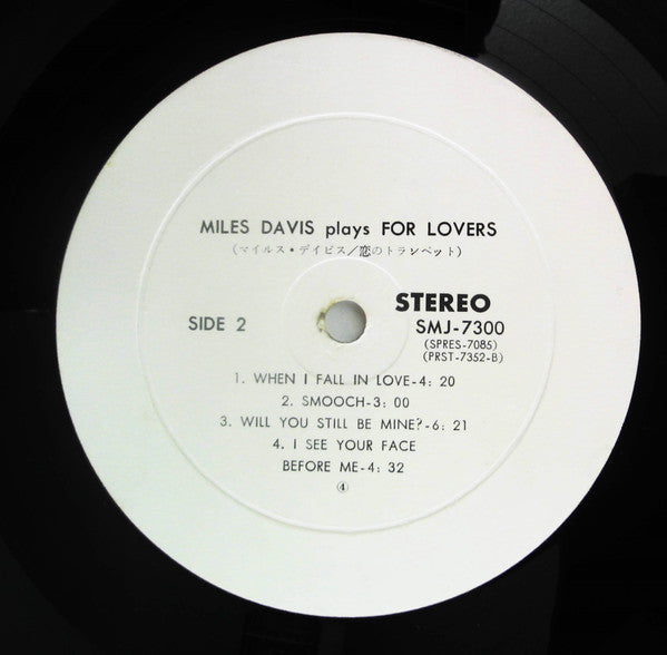 Miles Davis - Plays For Lovers (Vinyl, LP, Compilation, Promo, Stereo) Near Mint (NM or M-) / Near Mint (NM or M-)