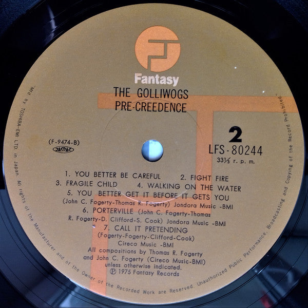 The Golliwogs - Pre-Creedence (Vinyl, LP, Compilation) Very Good Plus (VG+) / Very Good Plus (VG+)