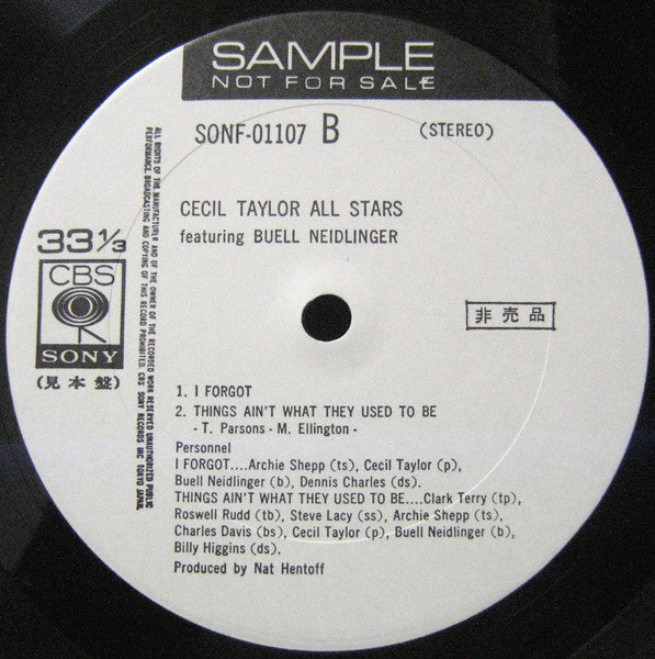 Cecil Taylor All Stars - Cecil Taylor All Stars Featuaring Buell Ne...