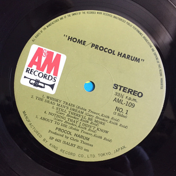 Procol Harum - Home (Vinyl, LP, Album, Reissue) Very Good (VG) / Good Plus (G+)