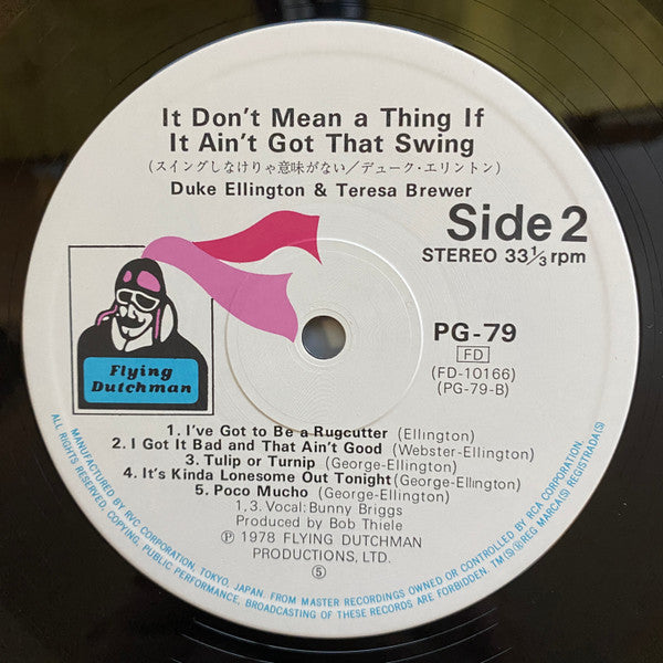 Duke Ellington - It Don't Mean A Thing If It Ain't Got That Swing (Vinyl, LP, Album, Stereo) Very Good Plus (VG+) / Very Good Plus (VG+)