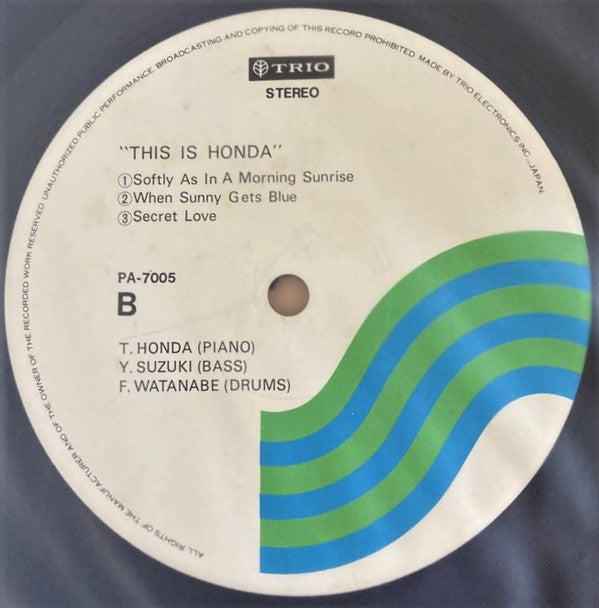 Takehiro Honda Trio - This Is Honda (Vinyl, LP, Album)