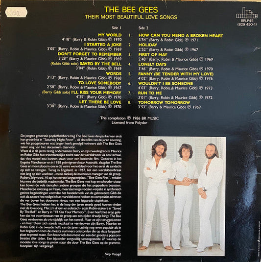 Bee Gees - Their Most Beautiful Love Songs (Vinyl, LP, Compilation) Good Plus (G+) / Good Plus (G+)